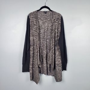 Torrid marled knit draped waterfall cardigan Size 2